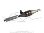 Pot d'chappement  Pompe OverB KT70 - Vernis - Silencieux Gris - Complet - pour mobylette Motobcane / MBK 51 (Article non homologu - Interdit sur voie publique - Rserv  la comptition sur terrain priv)