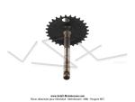Axe de pdalier Origine Motobcane 28 dents pour Mobylette Motobcane (50EV ?)