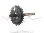 Axe de pdalier Origine Motobcane 28 dents pour Mobylette Motobcane (50EV ?)