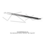 Barre de renfort droite chrome EBR (Raidisseur de cadre) pour Mobylettes MBK 51 (32mm)