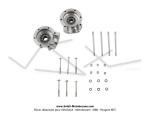 Carters moteur + Joints spi (x2) + Roulements (x2) + Goujons + Boulons - Origine Peugeot - pour Peugeot 101 / 102 / BB (...)