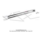 Barre de renfort double chrome EBR pour Peugeot 103 SP / MVL / Vogue
