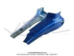 Carnages (Capotages - Caches) latraux Bleus pour Peugeot 103 SPX / RCX Phase 2 (la paire) (Second choix)