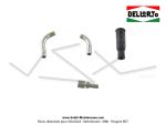 Coude / tube passe-cble - coud  70 - pour carburateurs Dell'Orto SHA / PHBG (...)