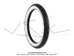 Pneu 2 1/2 x 16 (2.50 - 16)  flancs blancs MITAS - MC2 - 42J - TL / TT pour Mobylettes Motobcane / MBK / Peugeot 103