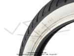 Pneu 2 3/4 x 16 (2.75 - 16)  flancs blancs MITAS - MC2 - 46J - TL / TT pour Mobylettes Motobcane / MBK / Peugeot 103