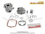 Cylindre / Piston / Culasse (Kit) GR2 - MALOSSI - 39 - 50cc - pour Mobylette Motobcane MBK 51 (AV10) Liquide Lc H2O