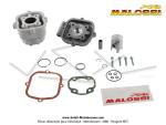 Cylindre / Piston / Culasse (Kit) GR2 - MALOSSI - 39 - 50cc - pour Mobylette Motobcane MBK 51 (AV10) Liquide Lc H2O