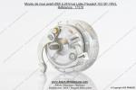 Moyeu de roue avant 80mm  28 trous Leleu pour Peugeot 103 SP / MVL