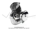 Moteur complet type MBK AV7 Mobymatic complet avec allumage lectronique type Moriyama (avec variateur / sans carburateur) pour Mobylette Motobcane Motoconfort MBK 40 / 50 / MobyX X7 (Culasse  fixation basse)