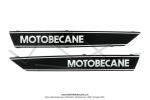Monogrammes de rservoir  Motobcane  noirs / argent pour Mobylette Motobcane (la paire) 51S / VS / VL / VLC (07/1980) (Import)