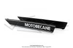 Monogrammes de rservoir  Motobcane  noirs / argent pour Mobylette Motobcane (la paire) 51S / VS / VL / VLC (07/1980) (Import)
