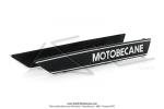 Monogrammes de rservoir  Motobcane  noirs / argent pour Mobylette Motobcane (la paire) 51S / VS / VL / VLC (07/1980) (Import)