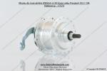 Moyeu de roue arrire 80mm  36 trous Leleu Peugeot 103 / 104
