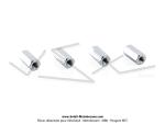 Ecrous de culasse - M7 - borgnes - rallongs pour Haut Moteur Bidalot (x4 pcs)