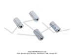 Ecrous de culasse - M7 - borgnes - rallongs pour Haut Moteur Bidalot (x4 pcs)