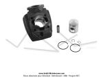Cylindre / Piston (Kit) 40 - 50cc - T3 - Teknix - type Origine - pour Peugeot 103 / 104 / 105 / GT10