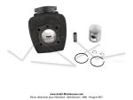 Cylindre / Piston (Kit) 40 - 50cc - T3 - Teknix - type Origine - pour Peugeot 103 / 104 / 105 / GT10