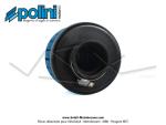 Filtre  air (Cornet) mousse Polini pour carburateurs Dell'Orto PHVA / PHBN - ext.80mm - Droit - Lg. 95mm - 36mm