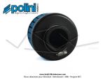 Filtre  air (Cornet) mousse Polini pour carburateurs Dell'Orto PHBG / PHBD- ext.80mm - Droit - Lg. 95mm - 32mm