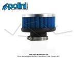 Filtre  air (Cornet) mousse Polini pour carburateurs Dell'Orto PHBG / PHBD- ext.80mm - Droit - Lg. 63mm - 32mm