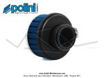 Filtre  air (Cornet) mousse Polini pour carburateurs Dell'Orto PHBG / PHBD- ext.80mm - Droit - Lg. 63mm - 32mm