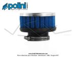 Filtre  air (Cornet) mousse Polini pour carburateurs Dell'Orto PHBL / PHBH - ext.80mm - Droit - Lg. 63mm - 39mm