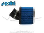 Filtre  air (Cornet) mousse Polini pour carburateurs Dell'Orto PHVA / PHBN - ext.80mm - Droit - Lg. 118mm - 36mm
