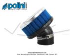 Filtre  air (Cornet) mousse Polini pour carburateurs Dell'Orto PHVA / PHBN - ext.80mm - Coud 30- Lg. 92mm - 36mm