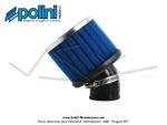 Filtre  air (Cornet) mousse Polini pour carburateurs Dell'Orto PHBL / PHBH - ext.80mm - Droit - Lg. 118mm - 32mm