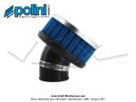 Filtre  air (Cornet) mousse Polini pour carburateurs Dell'Orto PHBG / PHBD - ext.80mm - Coud 30 - Lg. 92mm - 32mm