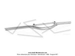 Guidon  Street  Alu - Argent Mat - Lg.625mm - avec barre de renfort 