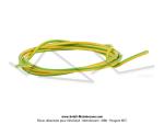 Fil lectrique 0,75mm - Vert / Jaune (Masse) (au mtre)