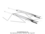 Fourreaux de fourche (Tubes) - Chroms - avec ressorts Peugeot 103 MVL (la paire)