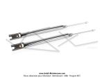Fourreaux de fourche (Tubes) - Chroms - avec ressorts Peugeot 103 MVL (la paire)