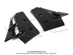 copes de radiateur - noires - pour Mobylettes MBK 51 Magnum Racing XR / Passion