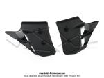 copes de radiateur - noires - pour Mobylettes MBK 51 Magnum Racing XR / Passion