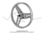 Roues (Jantes) aluminium compltes - 17 x1.6 - Blanches - type Grimeca pour Peugeot 103 SP / MVL (la paire)