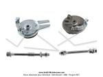 Roues (Jantes) aluminium compltes - 17 x1.6 - Blanches - type Grimeca pour Peugeot 103 SP / MVL (la paire)