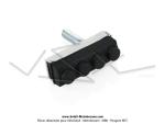 Patin de frein et support assembls - modle  ronds - pour SoleX (Hongrie - Gomme tendre)