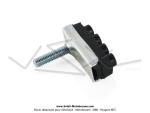 Patin de frein et support assembls - modle  ronds - pour SoleX (Hongrie - Gomme tendre)