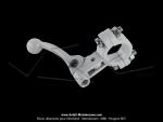 Levier de dcompresseur / starter - LUSITO - Mtal Blanc