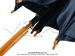 Parapluie avec manche bois - Bleu - 100cm - avec logo tricolore  M - MOTOBECANE 