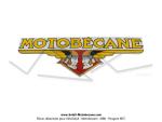 Plaque maille plate dcoupe - 400x158mm - MOTOBECANE  Ttes de Gaulois 