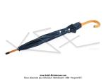 Parapluie avec manche bois - Bleu - 100cm - avec logo  MBK 