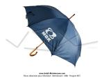 Parapluie avec manche bois - Bleu - 100cm - avec logo  MBK 