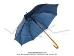 Parapluie avec manche bois - Bleu - 100cm - avec logo  MBK 
