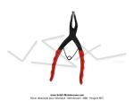 Pince  circlips internes avec pointes  90