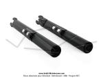 Plongeurs de fourche (fourreaux) - Noirs - avec ressorts pour Peugeot 103 SP / SPX / RCX (la paire)