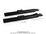 Plongeurs de fourche (fourreaux) - Noirs - avec ressorts pour Peugeot 103 SP / SPX / RCX (la paire)